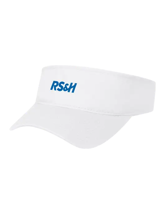 White Cap Visor w/RS&H Logo