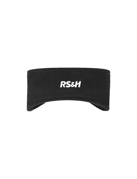 Black Stretch Fleece Headband w/RS&H Logo