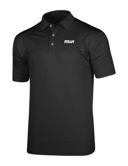 Callaway Vibrant Black Ventilated Polo w/RS&H Logo
