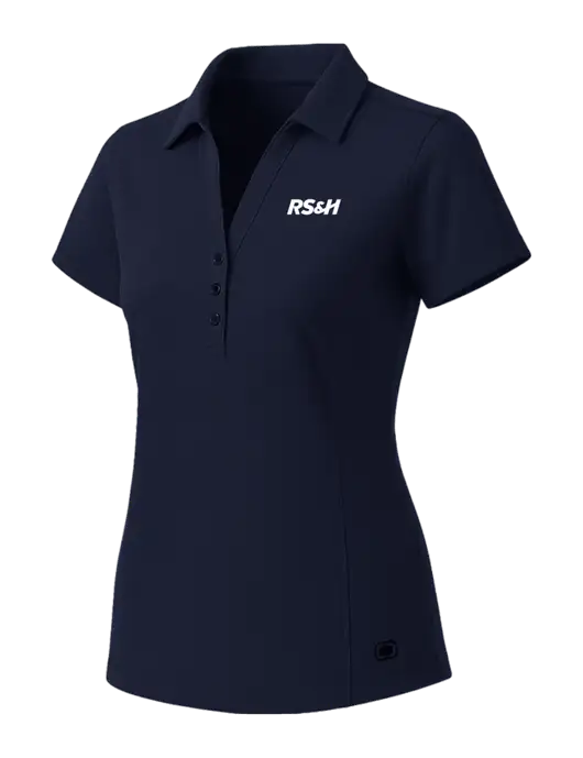 OGIO Womens Navy ONYX Polo w/RS&H Logo