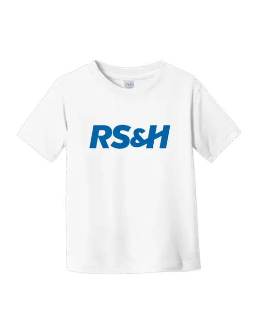 Rabbit Skins White Toddler Fine Jersey Tee w/RS&H Logo