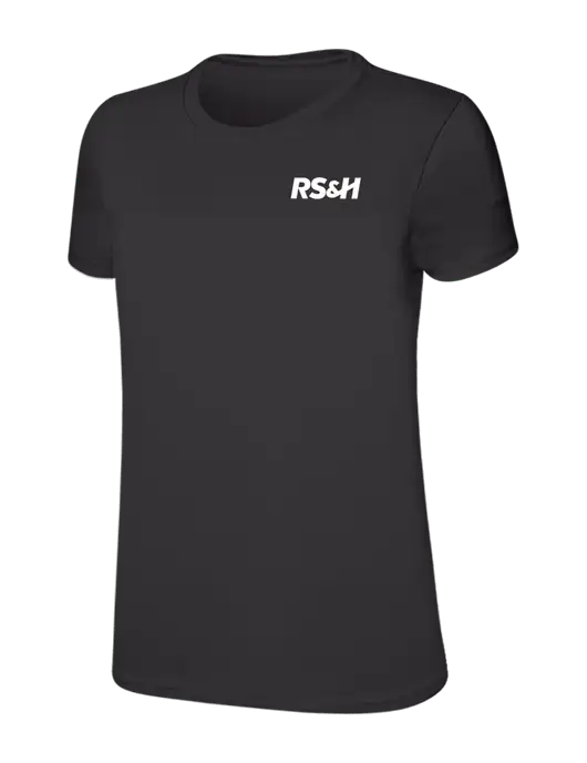 Womens Ring Spun Charcoal 4.5 oz T-Shirt w/RS&H Logo