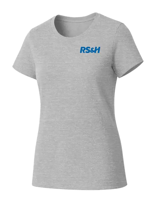 Womens Seriously Soft Light Heathered Grey T-Shirt w/RS&H Logo