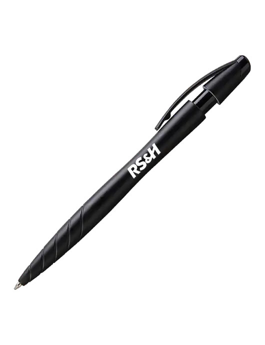 Awali Black Metallic Pen - Black Ink w/RS&H Logo