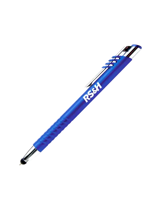 Schirhart Blue Stylus Pen - Blue Ink w/RS&H Logo