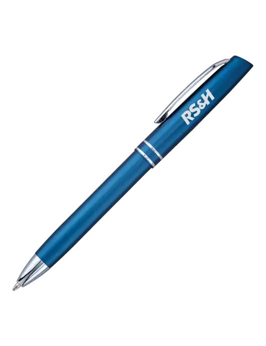 Blue Anguilla Black Ink Pen w/RS&H Logo