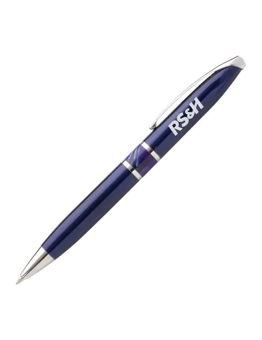 Illusion Navy Pen - Black Ink w/RS&H Logo