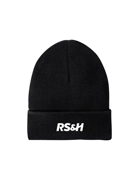 Recycled Black Beanie w/RS&H Logo