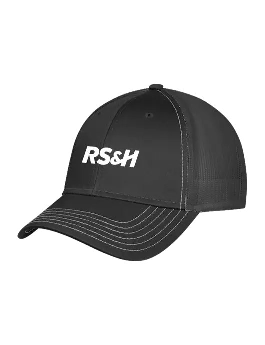 Charcoal Grey Mesh Trucker Cap Snap Back w/RS&H Logo