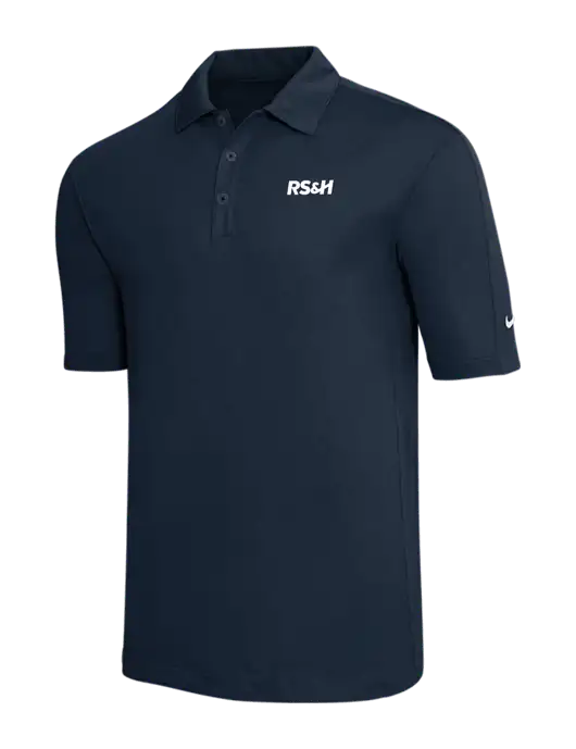 Nike Navy Tech Sport Dri-FIT Polo w/RS&H Logo