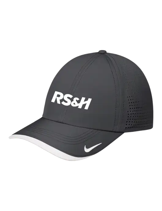 Nike Dark Grey/White Dri-FIT Perforated Performance Cap w/RS&H Logo