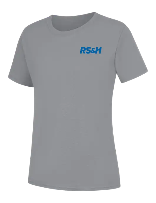 Womens Light Grey Heather Core Blend Tee w/RS&H Logo