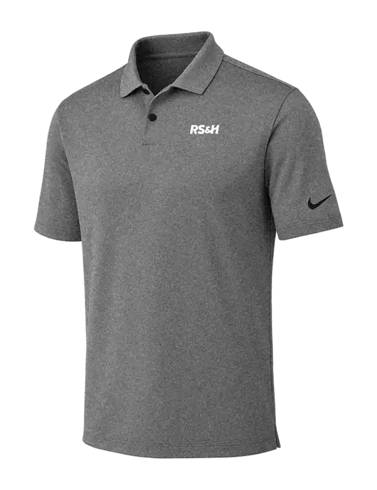 Nike Dark Grey Heather Dri-FIT Vapor Polo w/RS&H Logo