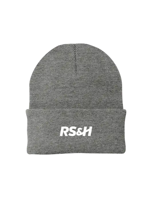 Medium Grey Heather Knit Cap w/RS&H Logo