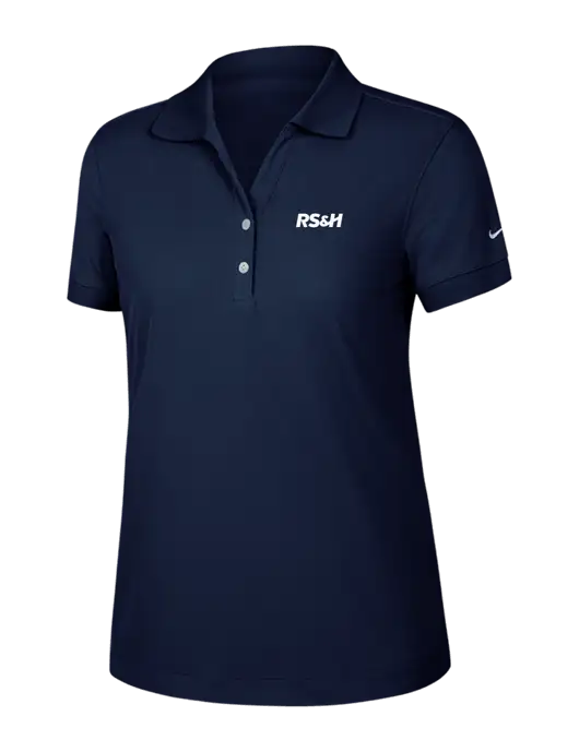 Nike Womens Dri-FIT Classic Dark Navy Polo w/RS&H Logo