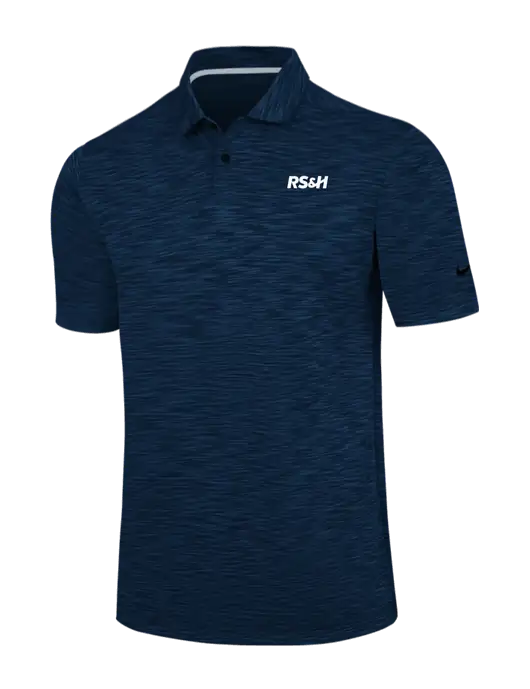 Nike Navy Dri-FIT Vapor Space Dyed Polo w/RS&H Logo