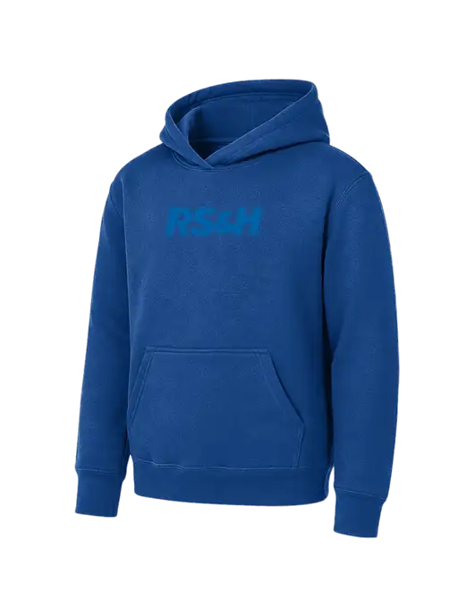 Youth Royal 7.8 oz Pullover Hooded Sweatshirt w/RS&H Logo