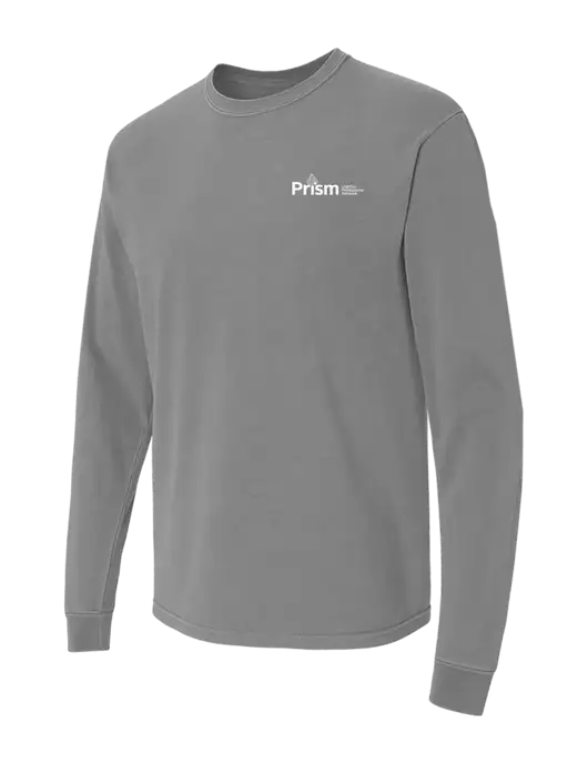 Comfort Colors Garment-Dyed Medium Grey Heavyweight Long Sleeve T-Shirt w/RS&H Prism Logo