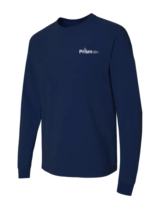 Comfort Colors Garment-Dyed Dark Navy Heavyweight Long Sleeve T-Shirt w/RS&H Prism Logo
