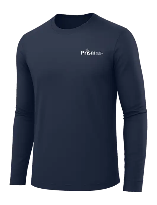 Long Sleeve Navy PosiCharge Competitor Tee w/RS&H Prism Logo