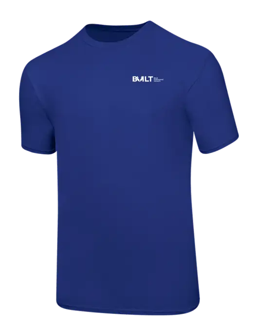 Ring Spun Royal 4.5 oz T-Shirt w/RS&H BUILT Logo