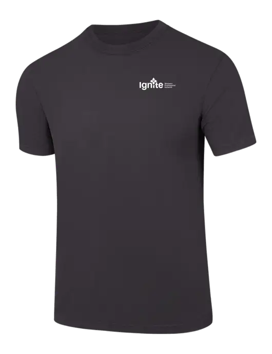 Comfort Colors 6.1 oz Dark Grey Heavyweight Ring Spun T-Shirt w/RS&H Ignite Logo