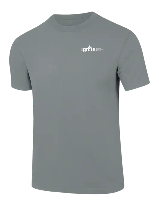 Comfort Colors 6.1 oz Medium Grey Heavyweight Ring Spun T-Shirt w/RS&H Ignite Logo