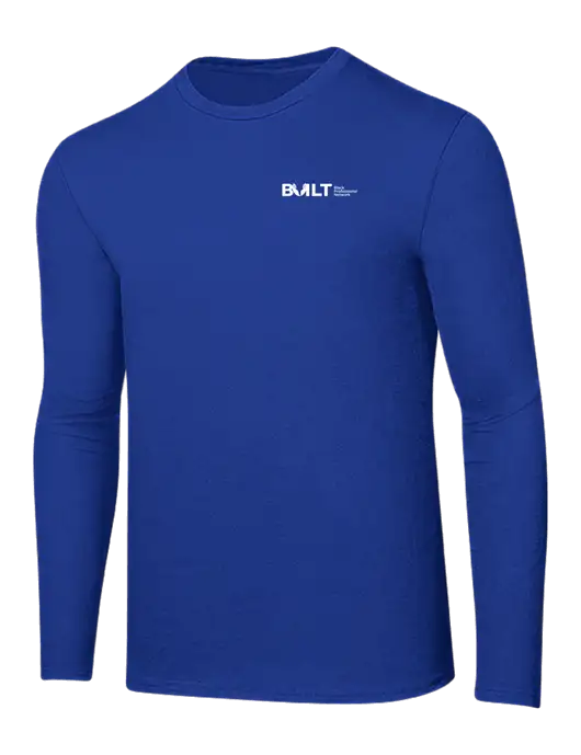 Ring Spun True Royal 4.5 oz Long Sleeve T-Shirt w/RS&H BUILT Logo