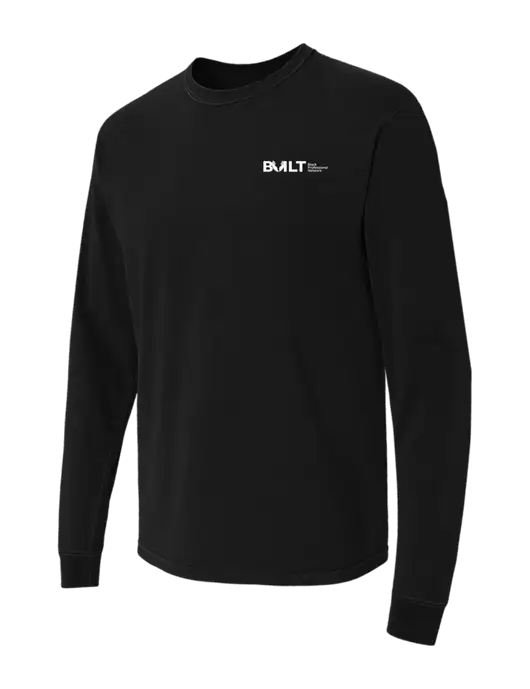 Comfort Colors Garment-Dyed Black Heavyweight Long Sleeve T-Shirt w/RS&H BUILT Logo