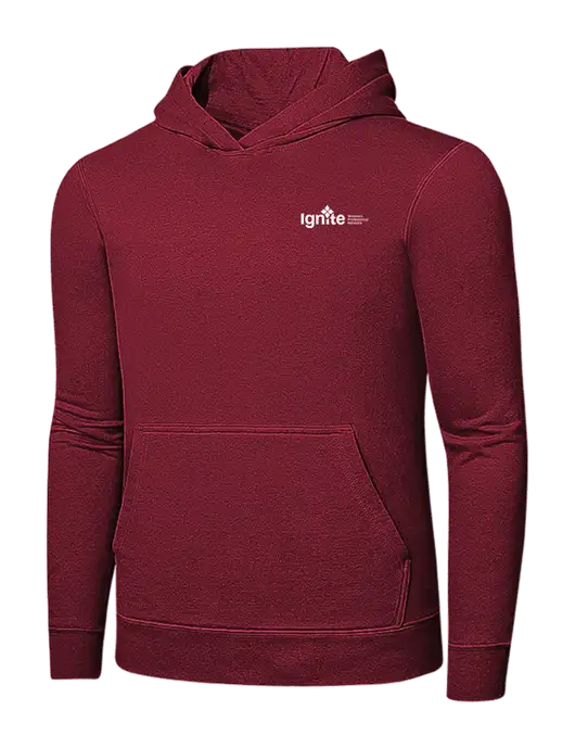 Dark Cardinal 7.8 oz Pullover Hooded Sweatshirt w/RS&H Ignite Logo
