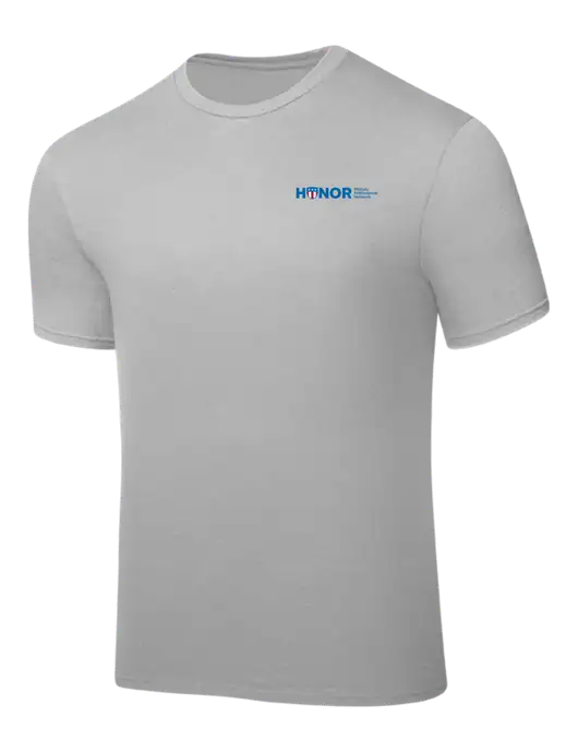 Silver PosiCharge Competitor Tee w/RS&H HONOR Logo