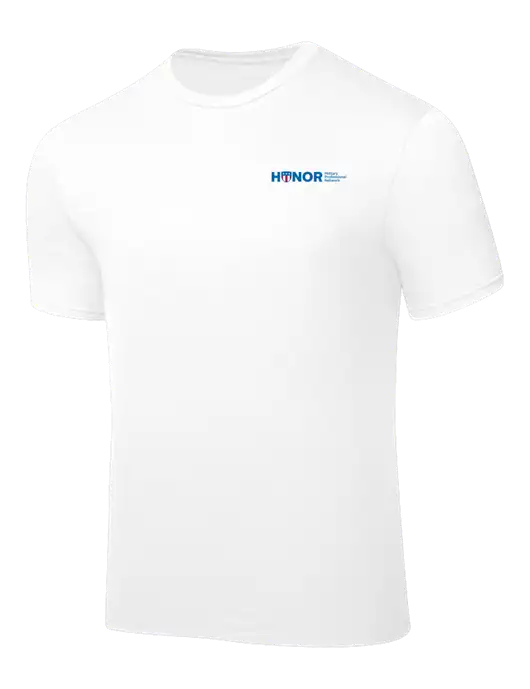 White PosiCharge Competitor Tee w/RS&H HONOR Logo