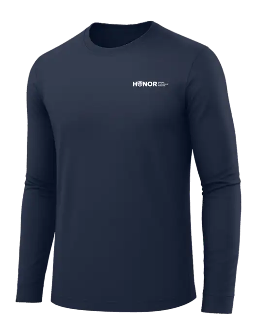 Long Sleeve Navy PosiCharge Competitor Tee w/RS&H HONOR Logo