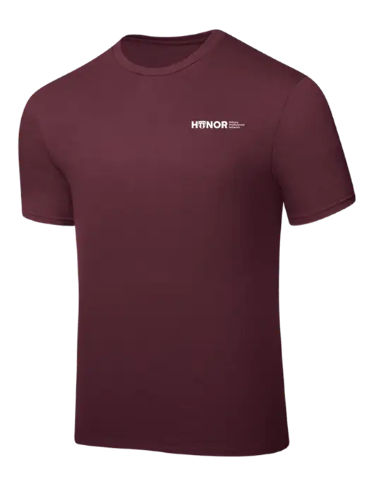 Maroon PosiCharge Competitor Tee w/RS&H HONOR Logo