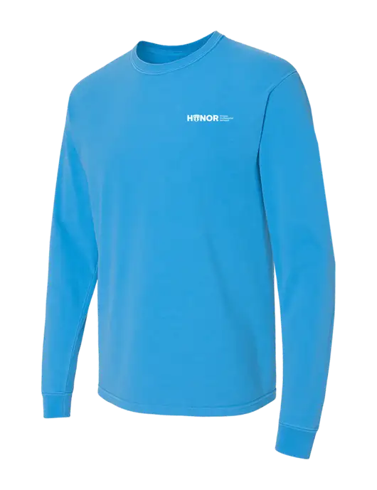 Comfort Colors Garment-Dyed Royal  Heavyweight Long Sleeve T-Shirt w/RS&H HONOR Logo