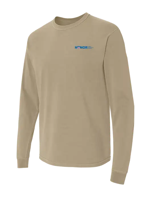 Comfort Colors Garment-Dyed Tan Heavyweight Long Sleeve T-Shirt w/RS&H HONOR Logo
