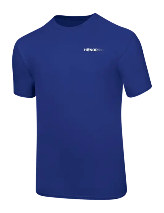 Ring Spun Royal 4.5 oz T-Shirt w/RS&H HONOR Logo