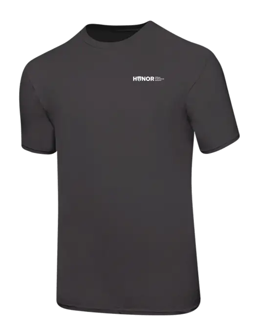 Ring Spun Charcoal 4.5 oz T-Shirt w/RS&H HONOR Logo