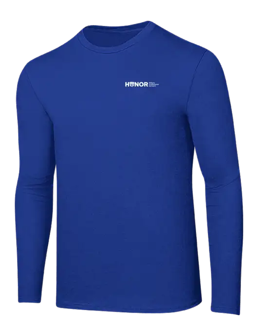 Ring Spun True Royal 4.5 oz Long Sleeve T-Shirt w/RS&H HONOR Logo