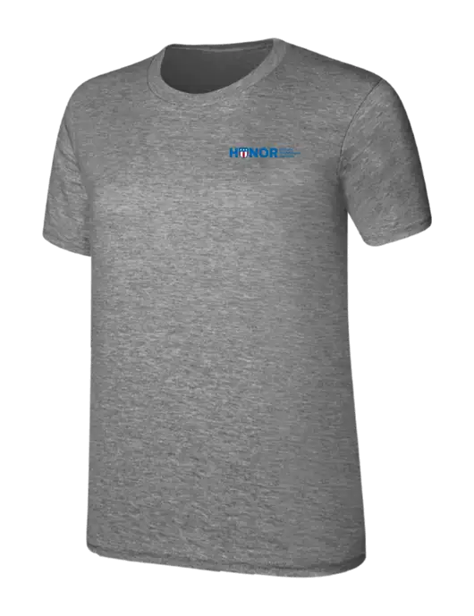 Womens Ring Spun Light Grey Heather 4.5 oz T-Shirt w/RS&H HONOR Logo
